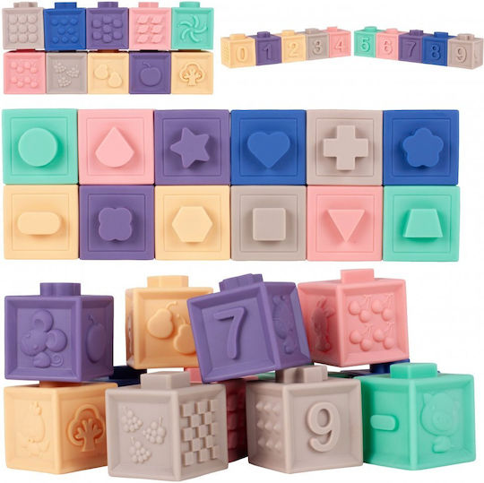 MalPlay Educational Building Blocks for 6+ Months 12 Pieces