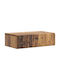 Wooden Bedside Table Brown 59x34.5x17cm