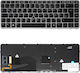 German Keyboard for Laptop HP Elitebook 840 G1 840 G2 850 G1 850 G2 745 G1 745 G2 840g1 840g2 850g1 850g2 745g1 745g2 776475-051 762758-001 with Pointer Backlight Black Silver Frame Code 40363deblsil