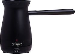 Ankor Elektrische griechische Kaffeekanne 1000W mit Gewicht 400ml Schwarz