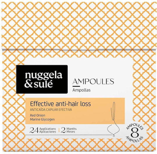 Nuggela & Sule Effective Anti Hair Loss Hair Ampoules Against Hair Loss for Men 8x10ml