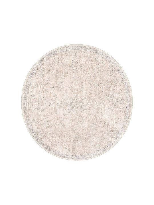 Conceptum Hypnose Kece Wohnzimmer Teppich Rund Beige Φ120cm