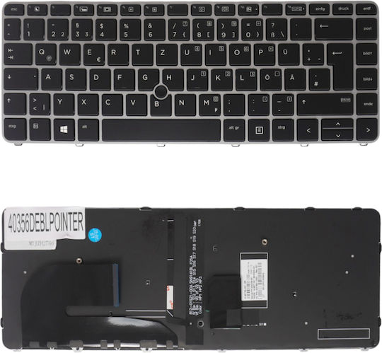 Deutsche Tastatur Für Laptop German Laptop Keyboard Hp Elitebook 840 G3 745 G3 848 G3 848 G4 840 G4 840r G4 745 G4 Zbook 14u G4 836308-001 Nsk-cy2bv 819876-001 De Backlight Pointer Black Silver Frame Κωδ.40356deblpointer