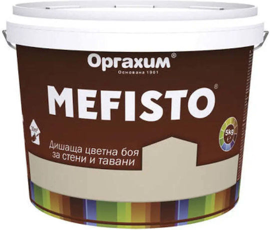Vopsea De Interior Culoare Piersică 5 Kg Mefisto
