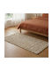 Ravelia Ravelia Wohnzimmer Teppich Rechteckig Sommer aus Beiger Jute 70x140cm