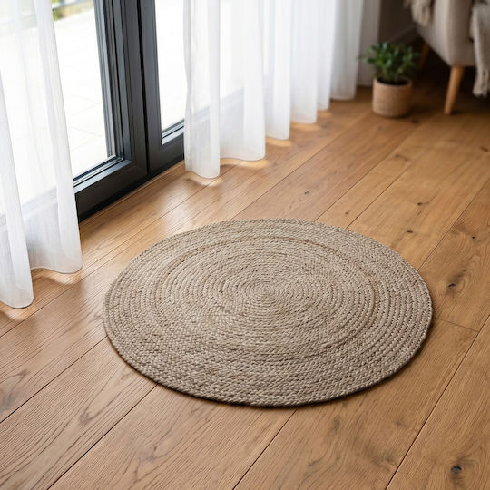 Ravelia Jute Rug Φ60cm Gray