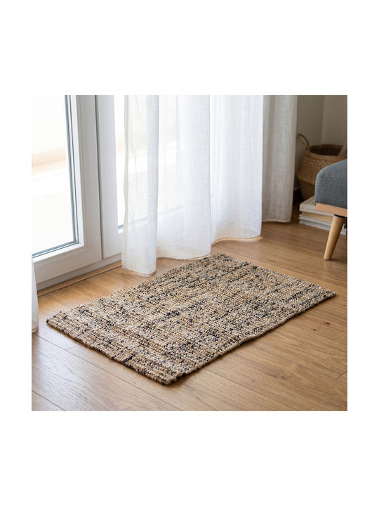 Ravelia Χαλί Ορθογώνιο από Γιούτα Μπεζ 60x90cm
