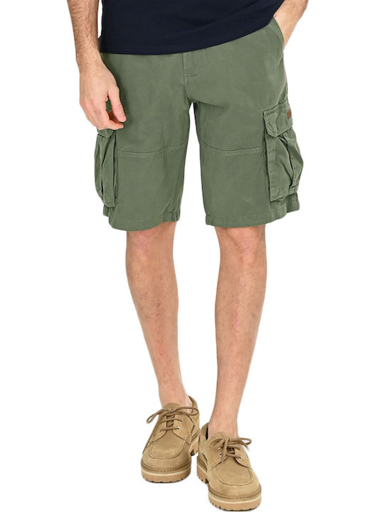 Double Men's Cargo Greige Green Shorts