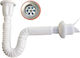 Sink Siphon Flexible Connection 141cm Flap