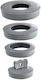 Universal Plug Siphon 4 Sizes Gray Wirquin