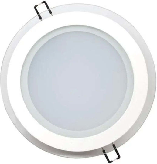 Horoz Electric Στρογγυλό LED Panel 15W με Ψυχρό Λευκό Φως 6400K 20εκ.