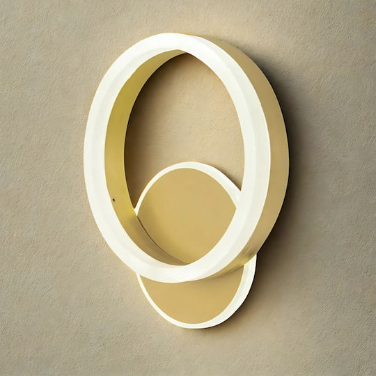 Alista Home Modern Wall Lamp with Integrated LED and Natural White Light Gold