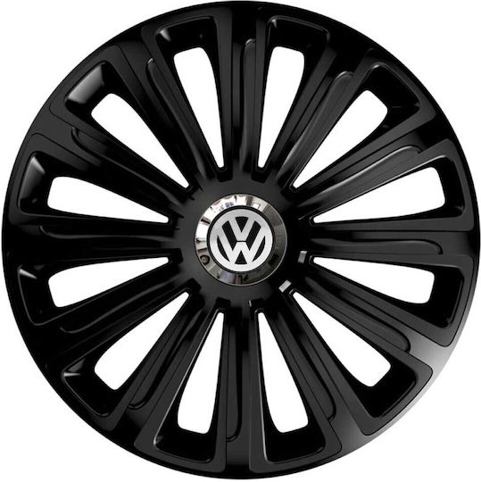 Тасии Трохове Автомобилни Versaco 14" Trend Rc Черни Cbx С Лого 3d Метално Vw 4 Броя