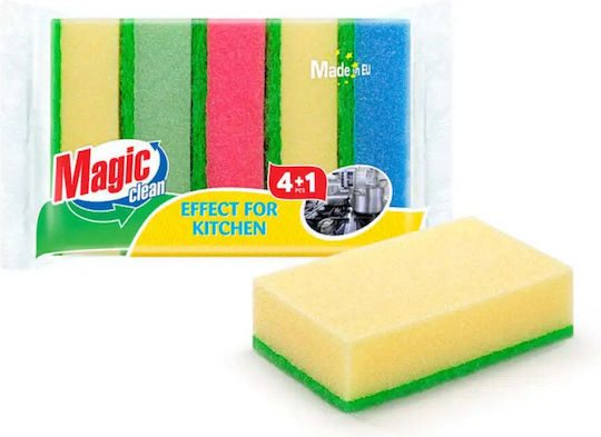 Bureți De Bucătărie 5 Bucăți Magic Clean 24 X 11 X 7 Cm Magic Clean