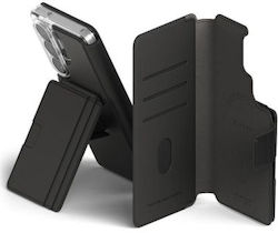 Husă Galaxy S26 Ultra Folio Stand Wallet Magnetic Neagră