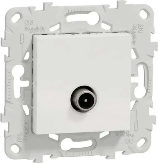 Ramă De Montare Prizele Pentru Antene TV 2 Module Alb Schneider Unica Nu546218