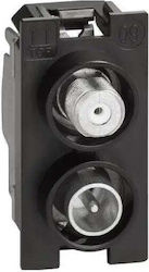 Single-module Tv Socket Tv-sat Bticino Single-module Tv Socket Tv-sat Bticino