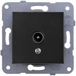 TV-Antennensteckdose Schwarz Panasonic Karre Plus