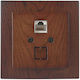 Rj45 Cat.5e Socket Walnut Nilson Alegra