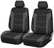 Deluxeboss Car Seat Covers Super Sport All In One Black-Grey Pair 4 Pieces