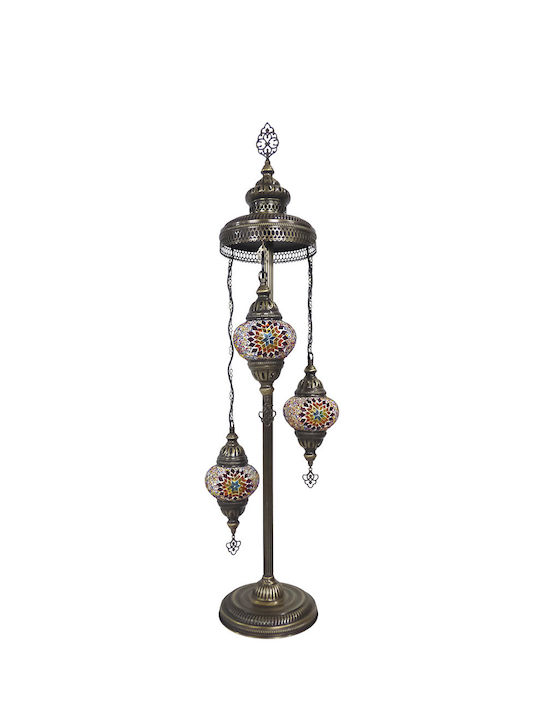 Heronia Floor Lamp H110xL30cm with Socket for E14 Bulb Bronze