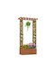 Costway Wooden Orange Planter Box 152x32x66cm