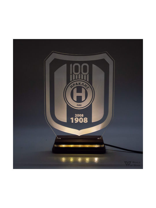 World of Wood Decorative Table Lamp Heracles 100 Years LED 19x15cm