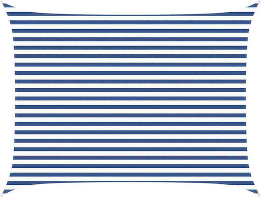 vidaXL Правоъгълно Shade Sail Бяло с PU Покритие