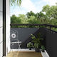 vidaXL Rectangular Gray Mesh Shade Fabric 1x3m