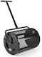 Costway Metal Waste Bin 77L Black