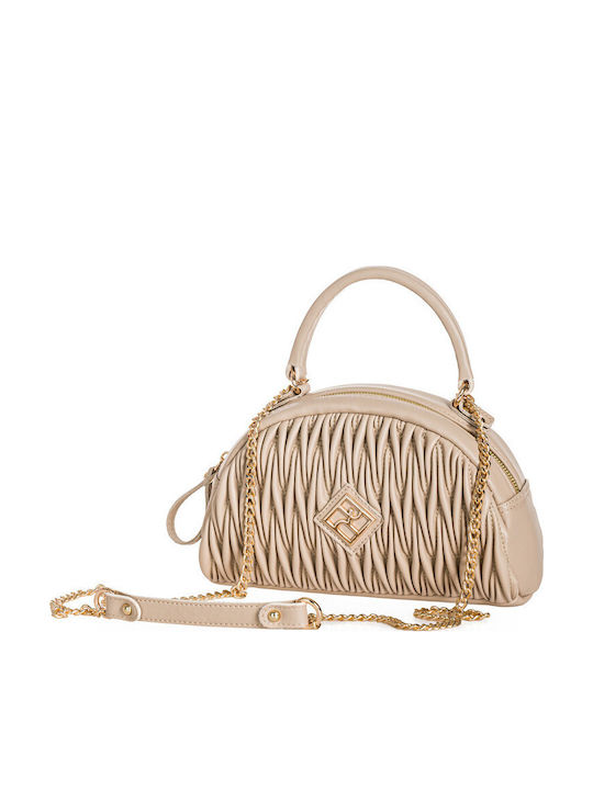 Pierro Accessories Γυναικεία Τσάντα Χειρός Μπεζ
