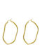 Loisir Earrings Hoops Gold Plated Steel