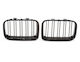 Diederichs 227920 Mask BMW 3 E36 90-96 M4 Look Double Grille Black Glossy 2 Pieces