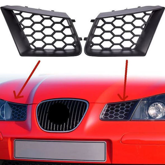 Σετ Κομμάτια Μάσκας Δεξί & Αριστερό Seat Ibiza 6l Cordoba 6l Ibiza Fr 02-08 Σήμα Μαύρο 2 Τεμάχιο