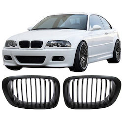 Καρδιές Μάσκας Bmw 3 E46 1999-2003 Coupe Cabrio Μαύρο Ματ 10 Γραμμές 2 Τεμάχια Καρδιές Μάσκας Bmw 3 E46 1999-2003 Coupe Cabrio Μαύρο Ματ 10 Γραμμές 2 Τεμάχια