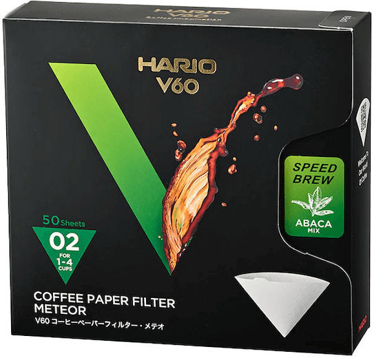 Hario V60 02 50 Φίλτρα Καφέ Χάρτινα