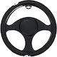 Car Steering Wheel Cover Black Football Design 37-39cm Pvc & Rubber Non Slip