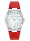 Trussardi Womens Watch Battery with Red Leather Strap