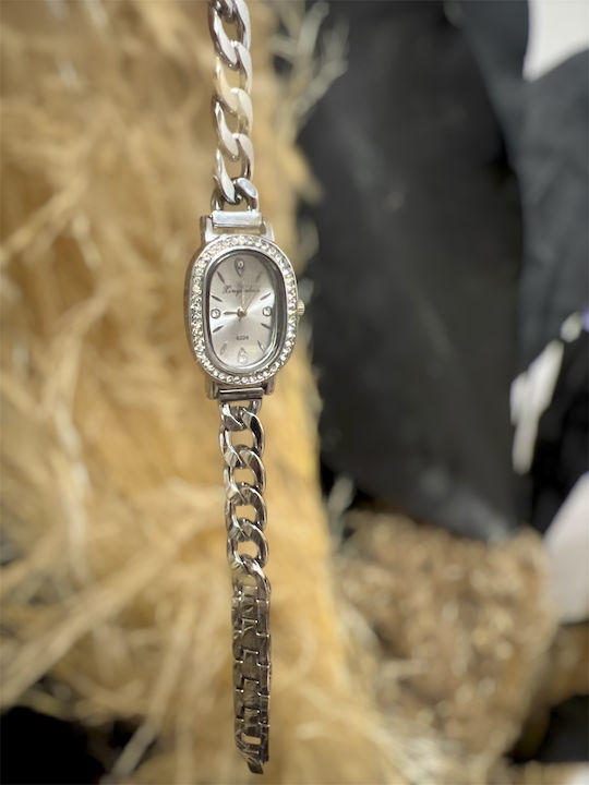 Xinyunkou Γυναικείο Ρολόι 32mm Μπαταρίας με Ασημί Μεταλλικό Μπρασελέ