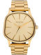Nixon Women's Watch 42mm Battery with Gold Metal Bracelet