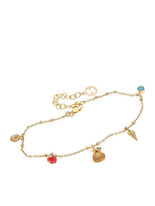 Arteon Damentäuberarmband aus vergoldetem Silber