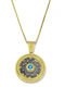 Byzantinische Halskette mit vergoldetem Silber und Zirkon