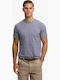Herrenblusen Kurzarm T-Shirts Blau