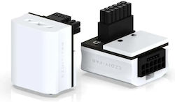 Ezdiy-fab 12vhpwr 600w GPU Adapter RVS 90° Weiß Ezdiy-fab 12vhpwr 600w GPU Adapter RVS 90° Weiß