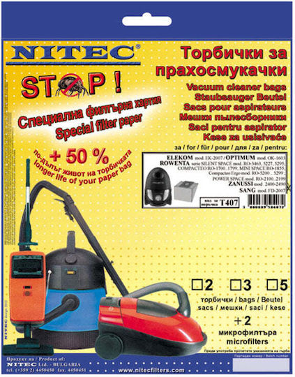 Nitec Nitec Staubsaugerbeutel 5 Stück Kompatibel mit Rowenta Staubsauger