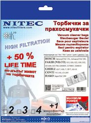 Nitec Σακούλες Σκούπας 5τμχ Συμβατή με Σκούπα Bosch / Nilfisk / Electrolux Nitec Σακούλες Σκούπας 5τμχ Συμβατή με Σκούπα Bosch / Nilfisk / Electrolux