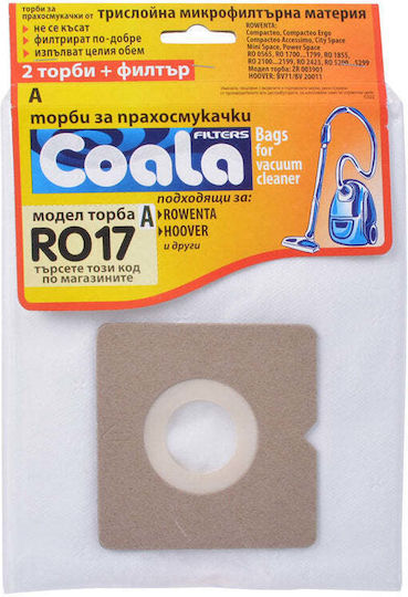 Coala Σακούλες Σκούπας 3τμχ Συμβατή με Σκούπα Toni