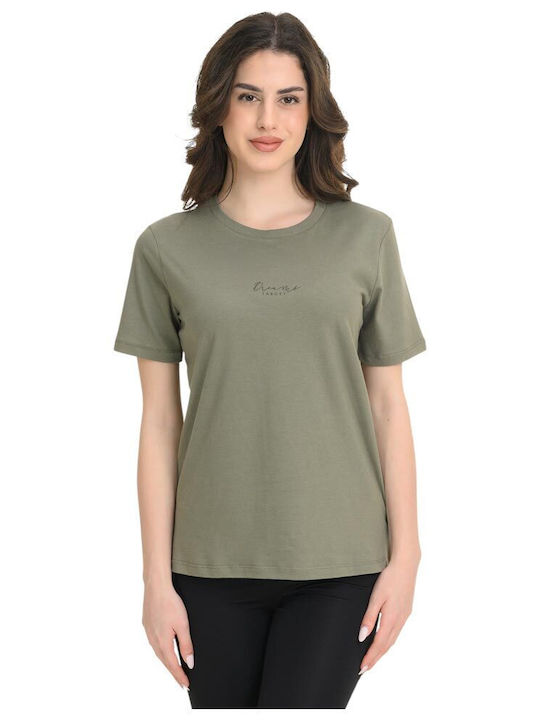 Target Γυναικείο T-shirt Χακί