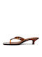 Sandals in Brown Patent Leather