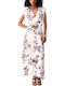 Summer Maxi Ecru Dress CA6298TS061 P9654